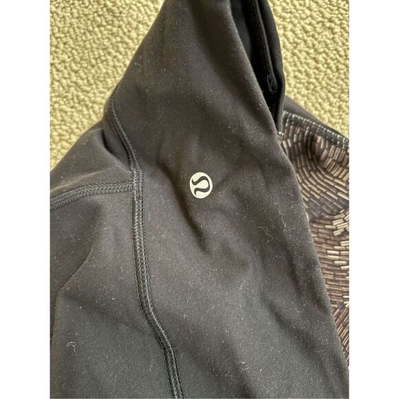 LULULEMON | Wunder Under Pant Full-On Luon Brown and Gold size 12 - Picture 5 of 6